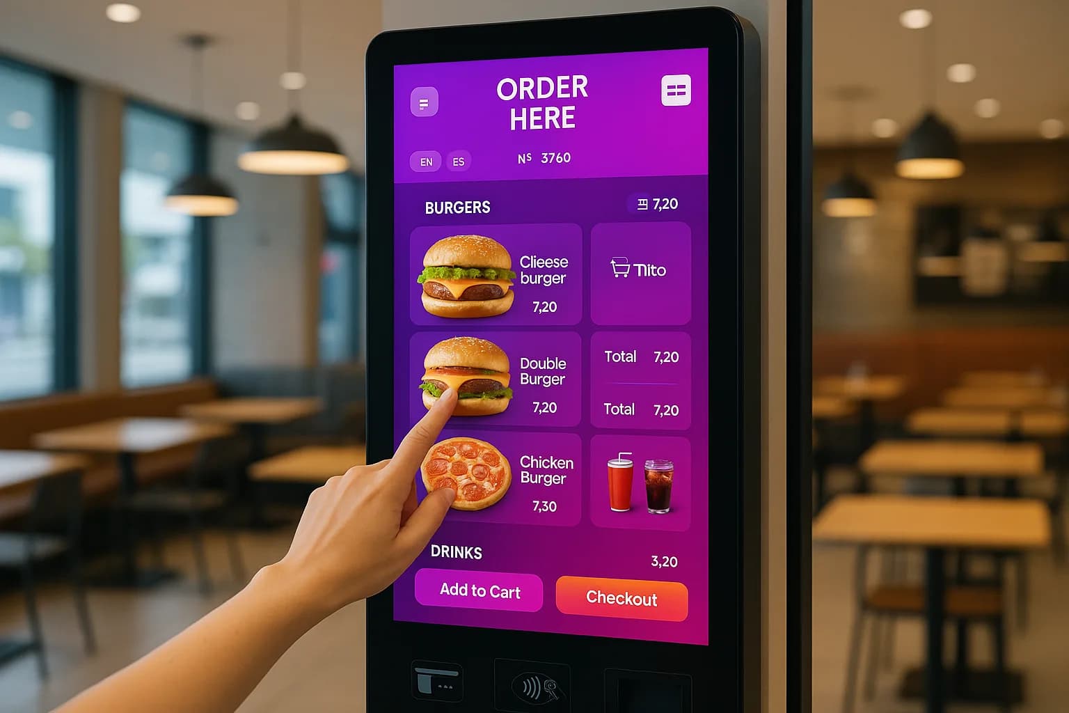 Self-Servis Sipariş Kiosklari