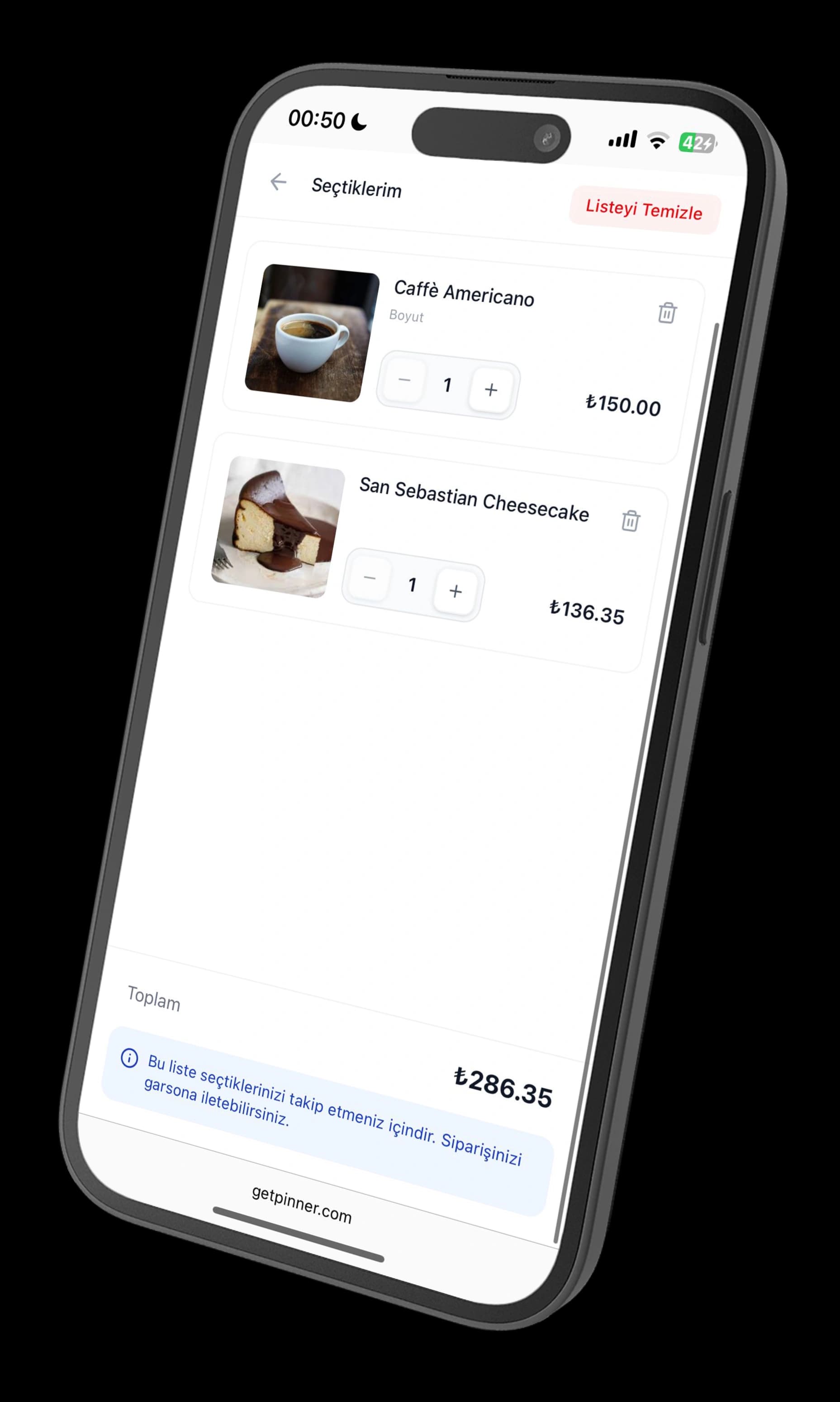 Horizontal basket flow that speeds up final order checks.