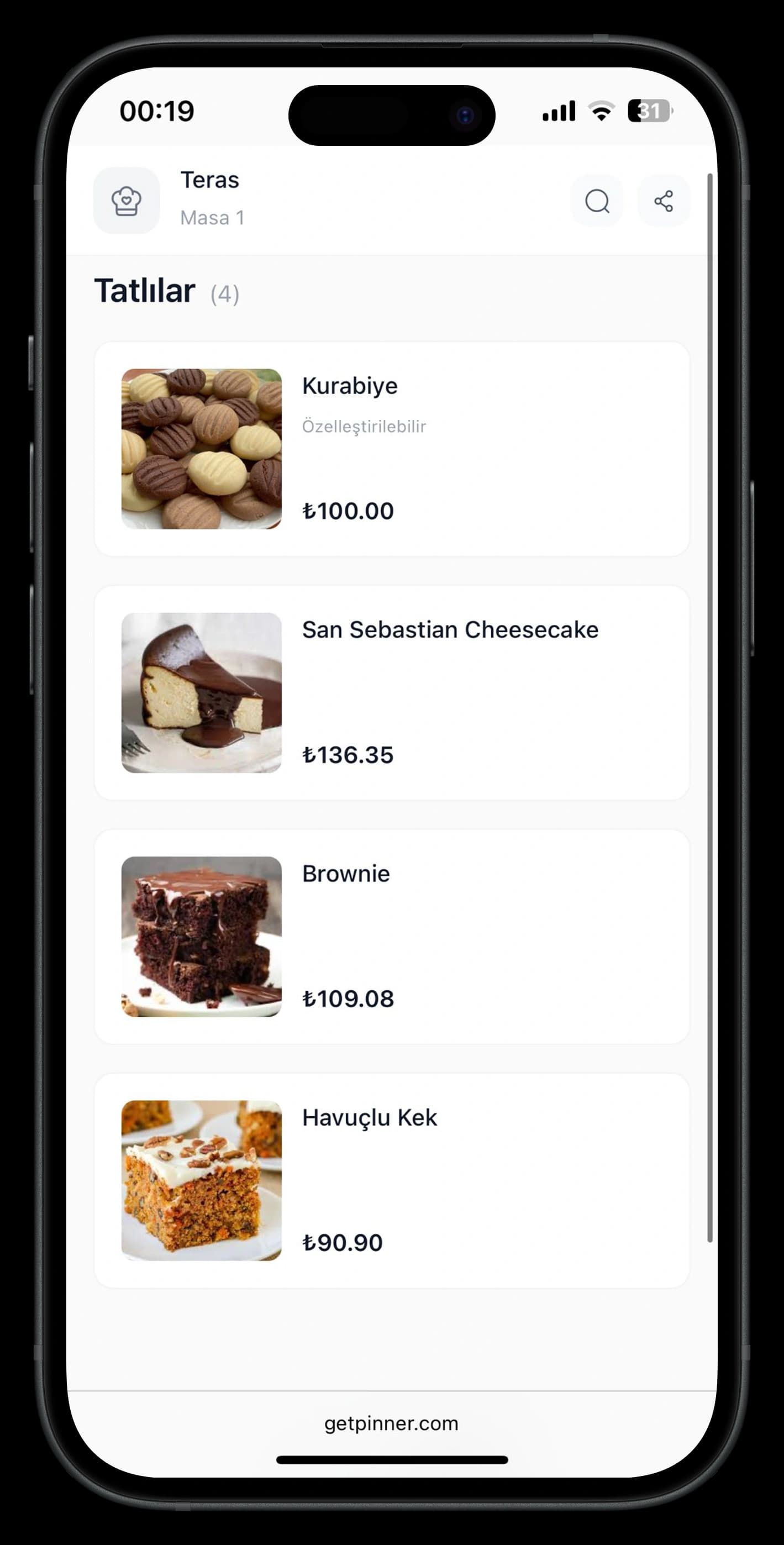 Dessert showcase in a focused and conversion-friendly vertical layout.