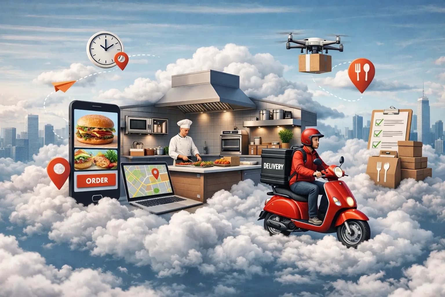 Manage Your Cloud Kitchen Operations from a Single Center