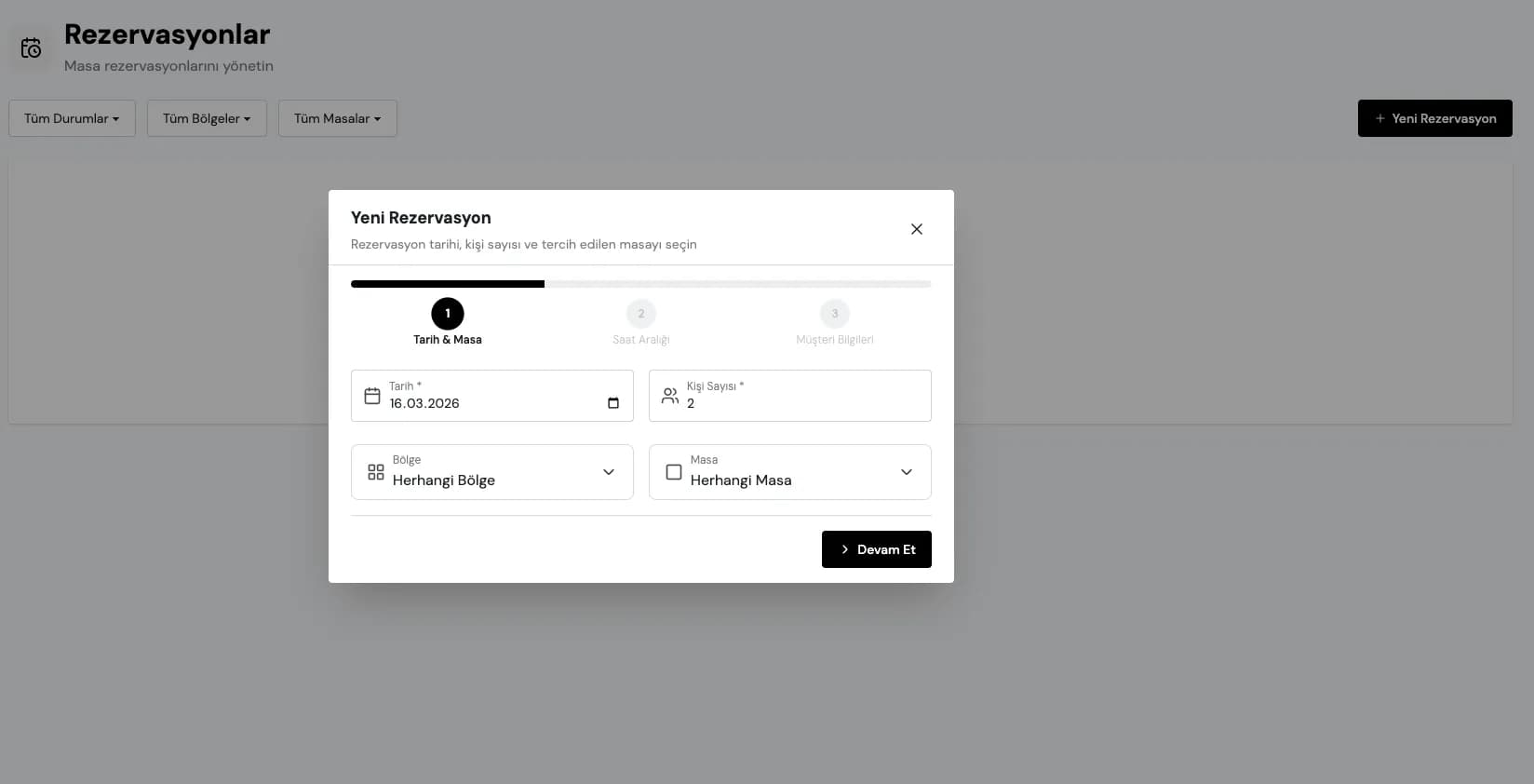 Pinner Reservation Dashboard